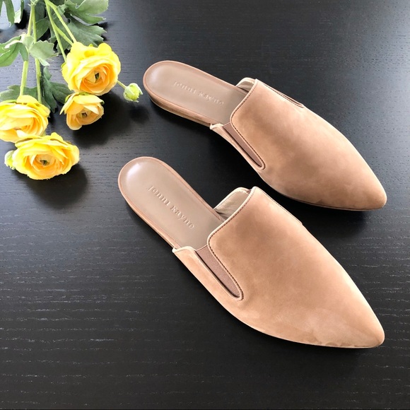Jenni Kayne Shoes - NEW Jenni Kayne • Suede Mules Taupe